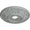 Ekena Millwork Valletta Ceiling Medallion (Fits Canopies up to 3 1/2"), 18"OD x 3 1/2"ID x 1"P, Primed White CM18VL - alternate 3